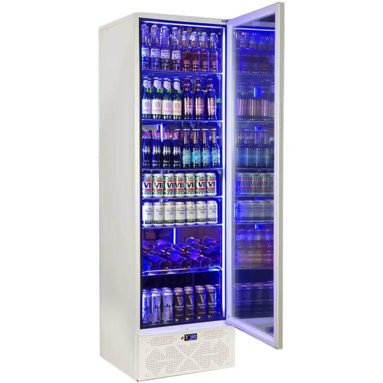 Schmick Classy Upright Heated Glass Door Bar Fridge SK422R-W-HD
