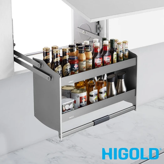 Shearer Pull Down Overhead Cabinet Storage - for a 900mm Cupboard HG-401224-1802