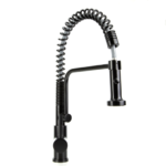 Swedia Stainless Steel Kitchen Mixer Tap - Pull Out with Dual Flow Satin Black SWEDISM0040-BL