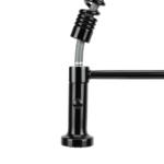 Swedia Stainless Steel Kitchen Mixer Tap - Pull Out with Dual Flow Satin Black SWEDISM0040-BL