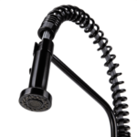 Swedia Stainless Steel Kitchen Mixer Tap - Pull Out with Dual Flow Satin Black SWEDISM0040-BL