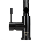 Swedia Stainless Steel Kitchen Mixer Tap - Pull Out with Dual Flow Satin Black SWEDISM0040-BL