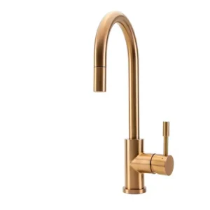 SWEDIA Klaas Stainless Steel Kitchen Mixer Tap with Pull-Out - Brushed Copper PVD Finish SWEDISM0044-RG