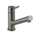 SWEDIA Oskar Kitchen Mixer Tap with Pull-Out - Brushed Stainless Steel SWEDISM0214-BR