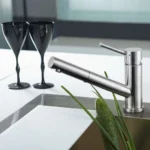 SWEDIA Oskar Kitchen Mixer Tap with Pull-Out - Brushed Stainless Steel SWEDISM0214-BR