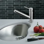 SWEDIA Oskar Kitchen Mixer Tap with Pull-Out - Brushed Stainless Steel SWEDISM0214-BR