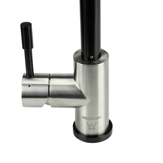 SWEDIA Klaas Stainless Steel Kitchen Mixer Tap with Pull-Out - Brushed Black Satin SWEDISM0901-BB