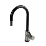 SWEDIA Klaas Stainless Steel Kitchen Mixer Tap with Pull-Out - Brushed Black Satin SWEDISM0901-BB