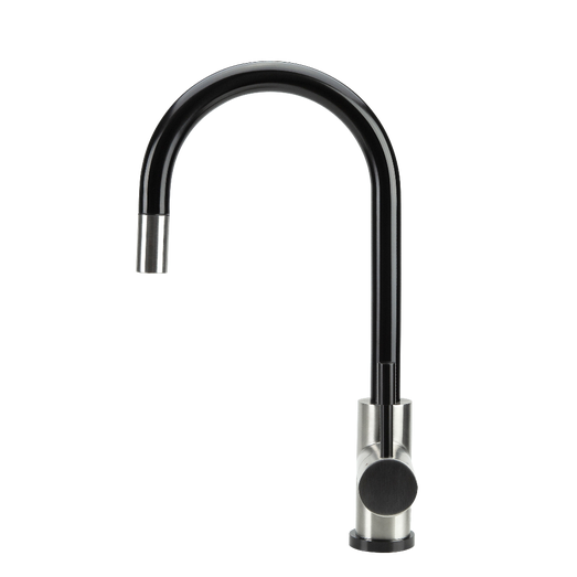SWEDIA Klaas Stainless Steel Kitchen Mixer Tap with Pull-Out - Brushed Black Satin SWEDISM0901-BB