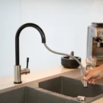 SWEDIA Klaas Stainless Steel Kitchen Mixer Tap with Pull-Out - Brushed Black Satin SWEDISM0901-BB