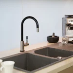 SWEDIA Klaas Stainless Steel Kitchen Mixer Tap with Pull-Out - Brushed Black Satin SWEDISM0901-BB