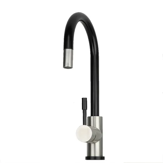 SWEDIA Klaas Stainless Steel Kitchen Mixer Tap with Pull-Out - Brushed Black Satin SWEDISM0901-BB