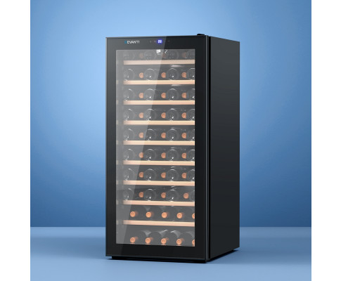 Devanti Wine Cooler Fridge 66 Bottles WC-168WS-66B-BK