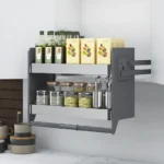 Bistro Pull Down 2-Tier Wall Cabinet Unit - for a 600mm Cupboard ELITEPD-SCB600-1159