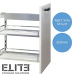 Provedore Pull-Out Under-Bench Storage for for 300mm Cabinet - Right Side Mount ELITECPO-P300-RHT-0500