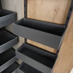 Nero Open-Out Tandem Pantry - 1700mm Height - for 450mm Wide Cabinet - Internal Unit ELITEOOP2-N450VH-1396