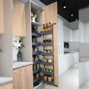 Nero Open-Out Tandem Pantry - 1700mm Height - for 600mm Wide Cabinet - Internal Unit ELITEOOP2-N600VH-1397