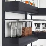 Nero Open-Out Tandem Pantry - 1700mm Height - for 600mm Wide Cabinet - Internal Unit ELITEOOP2-N600VH-1397