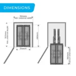 Undersink Pull-Out Cleaning Storage - with Lift-Off Baskets - Bottom Mounted HG-307020-0612