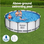 Bestway Swimming Pool 427x427x122cm Steel Frame Above Ground Pools BW-POOL-R-427-5612Y