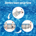 Bestway Swimming Pool 427x427x122cm Steel Frame Above Ground Pools BW-POOL-R-427-5612Y