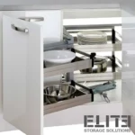 Bistro Magic Corner Pull Out Kitchen Storage - Fits 900mm Blind Corner ELITEMC-B-0880L-0881R-CFG