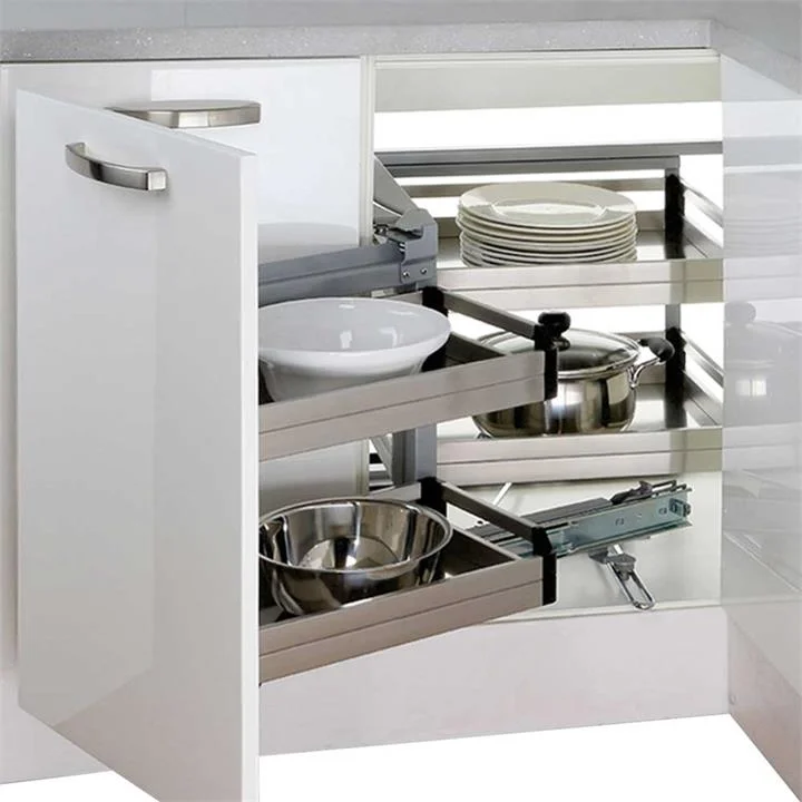 Bistro Magic Corner Pull Out Kitchen Storage - Fits 900mm Blind Corner ELITEMC-B-0881R-CFG