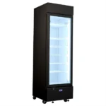Schmick Upright Quiet Running Black Glass Door Bar Fridge HUS-SC372B