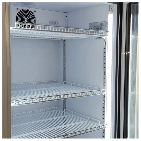 Schmick Upright Quiet Running Glass Door Bar Fridge HUS-SC372W