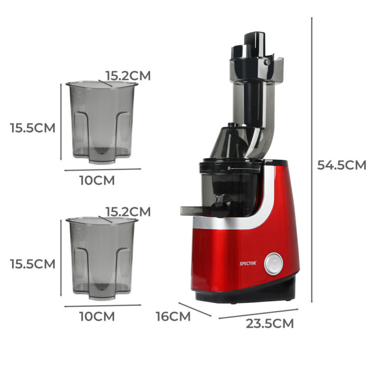 Spector Cold Press Slow Juicer Whole Red ICE1001-RD