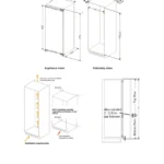 Schmick Integrated Upright Built in Fridge and Freezer MSLF241