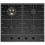 Omega OCGG604WB 60cm Black Ceramic Glass Gas Cooktop