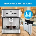 Pronti 1.6L Automatic Coffee Espresso Machine with Steam Frother V240-CFM-16L-CRK-825