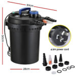 Giantz Aquarium Filter Fish Tank External Canister Water Pump 10000L/H AQUA-UVF-10000-N