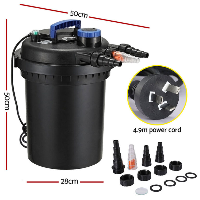 Giantz Aquarium Filter Fish Tank External Canister Water Pump 10000L/H AQUA-UVF-10000-N