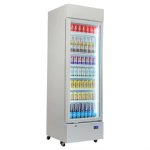 Schmick Upright Quiet Running Glass Door Bar Fridge Left Hinged HUS-SC372LW