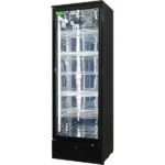 Rhino Black Commercial Upright Triple Glass Door Bar Fridge Ultra Energy Efficient Left Hinged SGT1L-BS