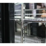 Rhino Black Commercial Upright Triple Glass Door Bar Fridge Ultra Energy Efficient Left Hinged SGT1L-BS