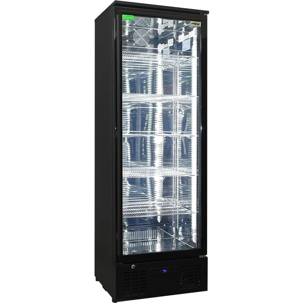 Rhino Black Commercial Upright Triple Glass Door Bar Fridge Ultra Energy Efficient SGT1R-BS