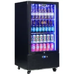 Schmick Short Upright Heated Glass Door Bar Fridge SK220L-B-HD