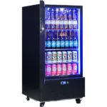 Schmick Short Upright Heated Glass Door Bar Fridge SK220L-B-HD