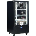 Schmick Short Upright Heated Glass Door Bar Fridge SK220L-B-HD