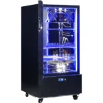 Schmick Short Upright Heated Glass Door Bar Fridge SK220L-B-HD