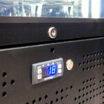 Schmick Short Upright Heated Glass Door Bar Fridge SK220L-B-HD
