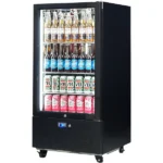 Schmick Short Upright Heated Glass Door Bar Fridge SK220R-B-HD