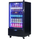 Schmick Short Upright Heated Glass Door Bar Fridge SK220R-B-HD