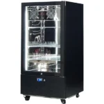 Schmick Short Upright Heated Glass Door Bar Fridge SK220R-B-HD
