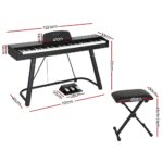 Alpha 88 Keys Electronic Piano Keyboard Digital Electric w/ Stand Stool Weighted EK-WP-88-BK-B01