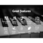 Alpha 88 Keys Electronic Piano Keyboard Digital Electric w/ Stand Stool Weighted EK-WP-88-BK-B01