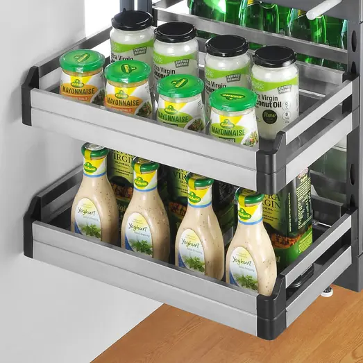 Bistro Show Hand Magic Corner II Pull Out Kitchen Storage ELITEMC2-B-4468